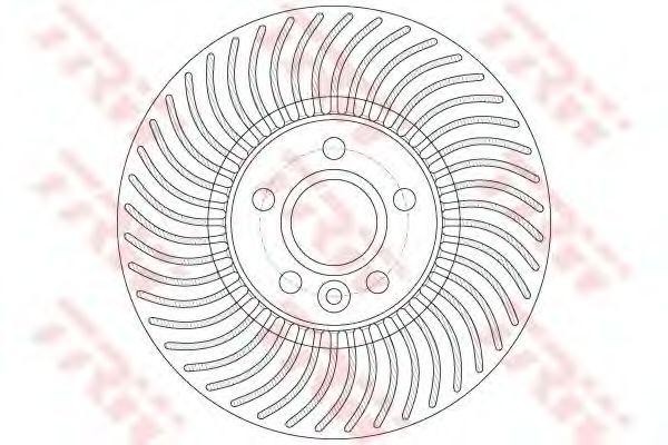 Диск тормозной передний VOLVO S60 II, S80 II 17" (316мм) DF6185S DF6185S TRW