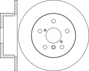 Диск тормозной передний TOYOTA LAND CRUISER 2.4-4.2 75-96 D302мм RN1255 RN1255 NIBK