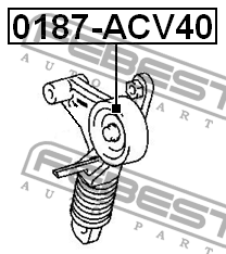 Ролик натяжной TOYOTA RAV4 ACA3#/GSA3# 2005-2013 0187-ACV40 0187-ACV40 FEBEST
