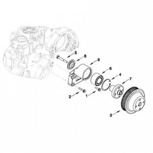 Болт М8х1,25х30 кронштейна шкива вентилятора 3310 ISF 3.8, КАМАЗ ISBe, ISDe (Haf 0004 HAFFEN