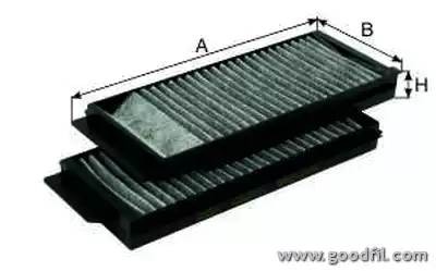 Фильтр салона угольный AG3422KCFC AG 342 2K CFC GOODWILL