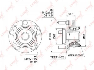 MITSUBISHI GRANDIS (NA4W) (2004>) WH-1025 LYNXAUTO