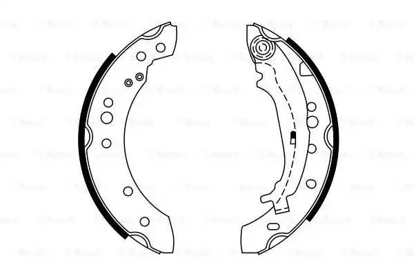 0 986 487 746 FSB4051=03.0137-0477.2 [MN186120] !колодки барабанные\ Mitsubishi  0 986 487 746 BOSCH