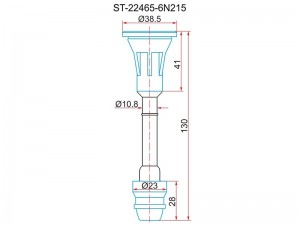 Наконечник катушки NISSAN QR20DE (22448-8H315) ST-22465-6N215 ST224656N215 SAT