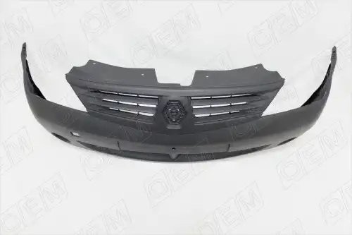 Бампер передний Renault Logan 1 2004-2009, под покраску OEM0162 OEMPARTS
