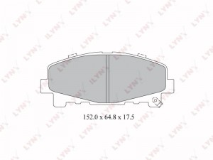 Колодки тормозные дисковые передние BD-3424 LYNXAUTO