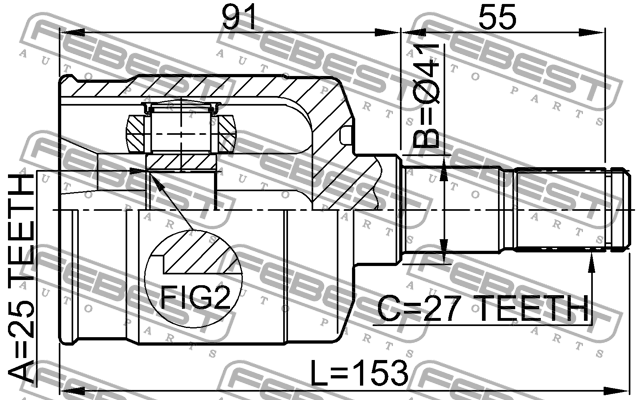 ШРУС 1211-EFMT 1211-EFMT FEBEST