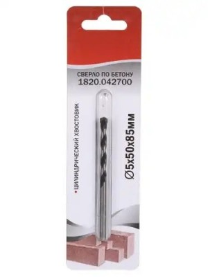 Сверло по бетону 5.0х90мм 3-гранный хвостовик ELITECH 1820043500 ELITECH