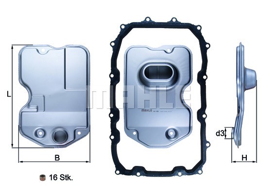 VW TOUAREG (2002>)/AUDI Q7 (2005>) С ПРОКЛАДКОЙ HX160KIT MAHLE KNECHT
