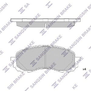 Колодки тормозные дисковые Subaru Impreza 1.6/1.6 AWD 01 SP1629 SP1629 SANGSIN