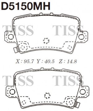 Колодки тормозные дисковые (с антискрипной пластиной)  HONDA CIVIC Coupe D5150MH D5150MH MK KASHIYAMA