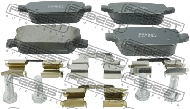 Колодки задние FORD FOCUS II CB4 2008-2011 2101-CA2R 2101-CA2R FEBEST