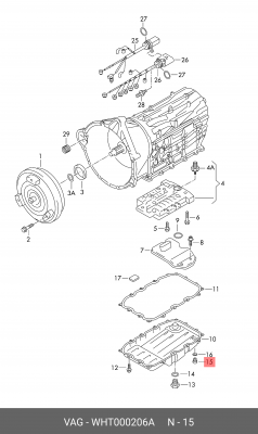 AUDI Q7 (2005>)/ VW TOUAREG (2002-2010) 10*7*1,5 / torx WHT 000 206 A VAG