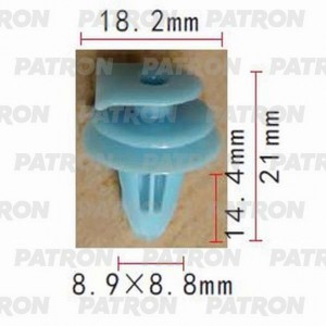 Клипса HONDA Civic (07-) накладки капота PATRON P370650 PATRON