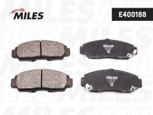 Колодки тормозные передние (без датчика) (Смесь Low-Metallic) HONDA CIVIC 01-05/ E400188 MILES