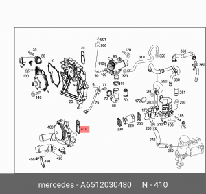 MERCEDES BENZ SPRINTER (906) (2006>) A 651 203 04 80 MERCEDES BENZ
