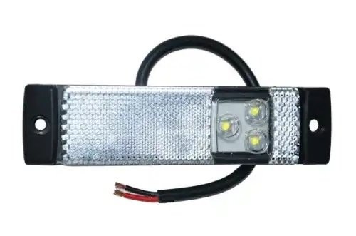 фонарь габаритный !белый прямоугольный светодиодный 130x32 без кронштейна\Univer M720310 MARS