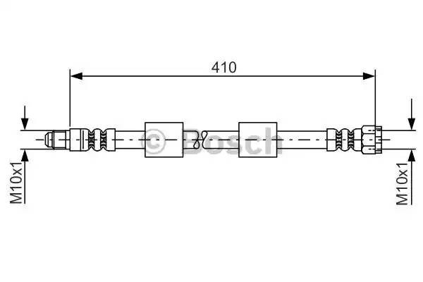 шланг торм. пер BMW E39 2.0-4.0/2.0D-3.0D 95-04 L=440 1 987 476 650 BOSCH