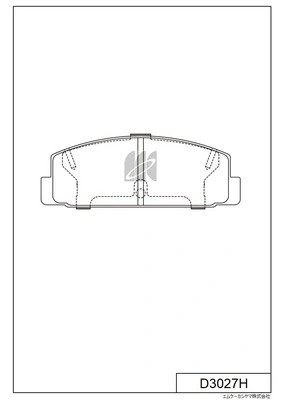 Колодки тормозные дисковые задние MAZDA 6 02-13 D3027H D3027H MK KASHIYAMA