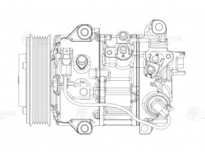 Компрессор кондиц. для ам Toyota RAV 4 (13-) 2.0i [3ZRFE] (LCAC 1940) LCAC 1940 LUZAR