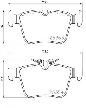 Колодки тормозные P50122 P50122 BREMBO