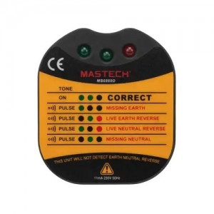 Тестер розеток MS6860D MASTECH 131260 MASTECH