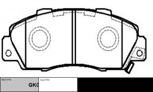 "Колодки тормозные HONDA Accord	1993 ~ 1997 / Civic 1997 ~ 2001 / CR-V 1995 ~ 20 GK0318 CTR