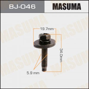 Болт М6.0x1.0х34.0 с двумя шайбами и гровером набор 6шт. MASUMA BJ-046 MASUMA
