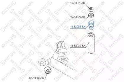 отбойник амортизатора заднего!\ KIA Picanto 04> 11-53038-SX STELLOX