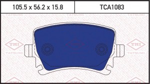 колодки дисковые задние!\ AUDI A3 03>, VW Touran 03> TCA1083 TATSUMI