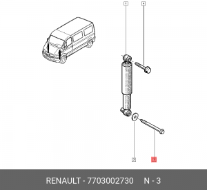 БОЛТ M14 7703002730 RENAULT