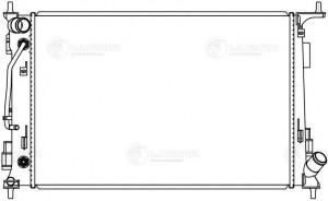 Радиатор охл. для а.м Hyundai Creta 21- 1.6i,2.0i AT LRc0819 LRC0819 LUZAR