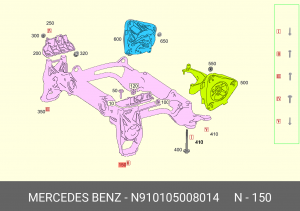 Винт M8 X 35 8.8 N910105008014 MERCEDES BENZ