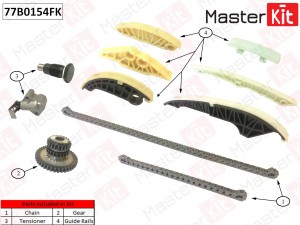 Комплект цепи ГРМ\ VAG CDAB,CDAA,CCZA 77B0154FK 77B0154FK MASTER KIT