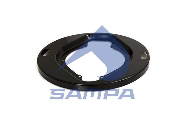 Щиток SCANIA 3,4 series барабана тормозного пылезащитный (на сторону, 413x203мм) 040127 SAMPA