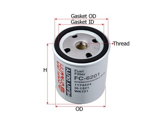 Фильтр топл. Sakura FC-6201 SAKURA