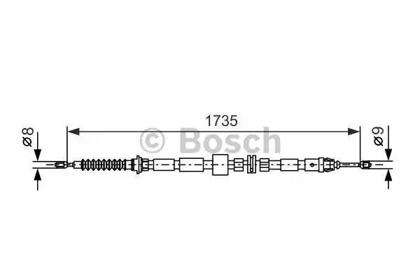 Трос ручного тормоза 1987477734 1 987 477 734 BOSCH