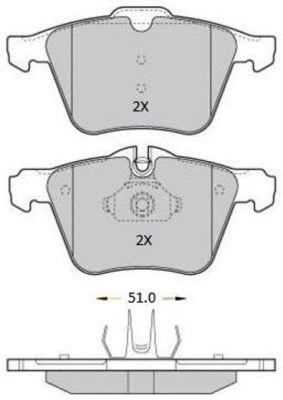 колодки дисковые передние!\ Ford S-Max, Volvo S80/V70/XC70 2.0-4.4 06> FBP1811 FREMAX