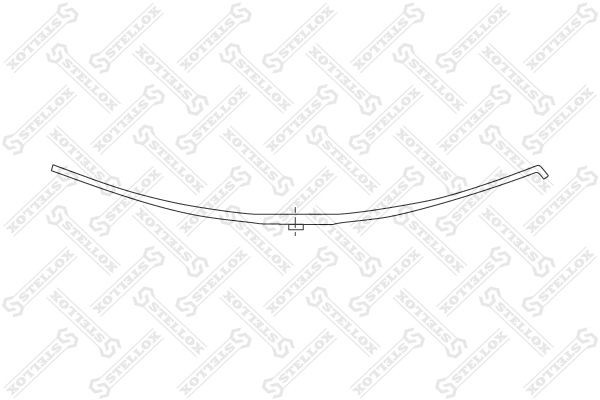 рессора однолистовая !1/43x75x43 650+600 \ROR 84-55639-SX STELLOX