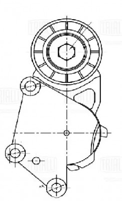 Ролик привод. ремня Ford Focus II (05-) 1.5d/1.6d (c 2008) (с натяж. мех.) (CM 5 CM5729 TRIALLI