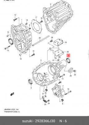 Сальник раздаточной SUZUKI 29283-66J30 29283-66J30 SUZUKI