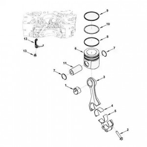 Поршень 33106 дв.Cummins (5262761) (Haffen) 0107 HAFFEN