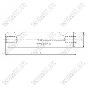 палец рессоры !перед. 25x130 \MAN YC088C401167 WEWELER