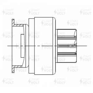 Привод стартера (бендикс) для а/м Geely MK Cross (10-) 1.5i (VCS 2620) VCS2620 START VOLT