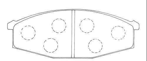 Колодки тормозные дисковые пер. NISSAN SAFARI,PATROL D1073 D1073 MK KASHIYAMA