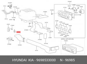 датчик наружной температуры!\ Hyundai 9698533000 HYUNDAI