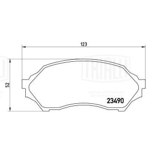 Колодки торм. Mazda 323 (98-) диск. перед. (PF 4257) PF4257 TRIALLI