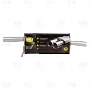 Глушитель Renault Duster (10-) 2WD осн. (алюм. сталь) (EMM 0903) EMM0903 TRIALLI