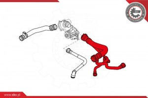 Шланг радиатора 24SKV245 24SKV245 SKV ESEN