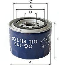 Фильтр масляный двигателя OG110HQ OG 110 HQ GOODWILL